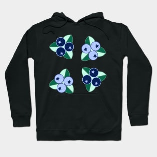 Blueberry Floral by Niibidoon Hoodie